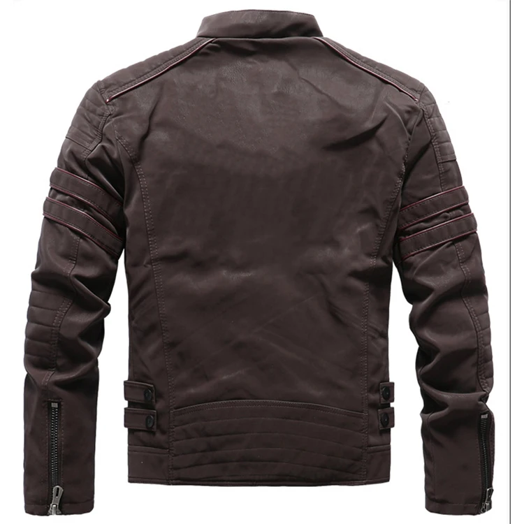 Новое поступление мужской свитер высокое качество модный дизайн куртка из искусственной кожи мотоциклетная кожаная для мужчин