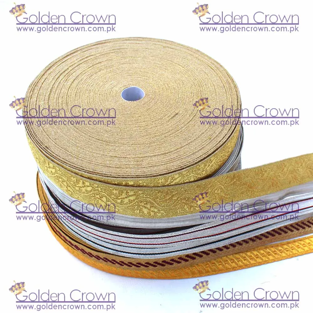 Wholesale Uniform Mylar Braid Trimming | Custom Gold lace bullion wire French braid Supplier