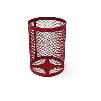 BLACK HIGH QUALITY GALVANIZED TRASH GARBAGE CANS GALVANIZED IRON TRASH GARBAGE CANS SIMPLE TRASH GARBAGE CANS