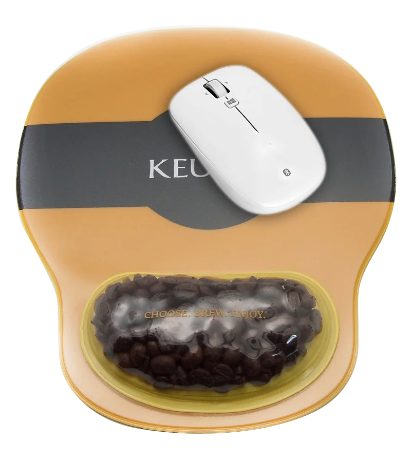 PVC mouse pad with wrist rest good for souvenir idea