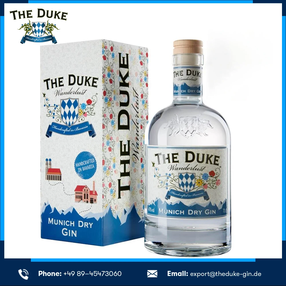 Лидер продаж 2021 премиум-класса THE DUKE Wanderlust Gin 70 cl с подарочной коробкой