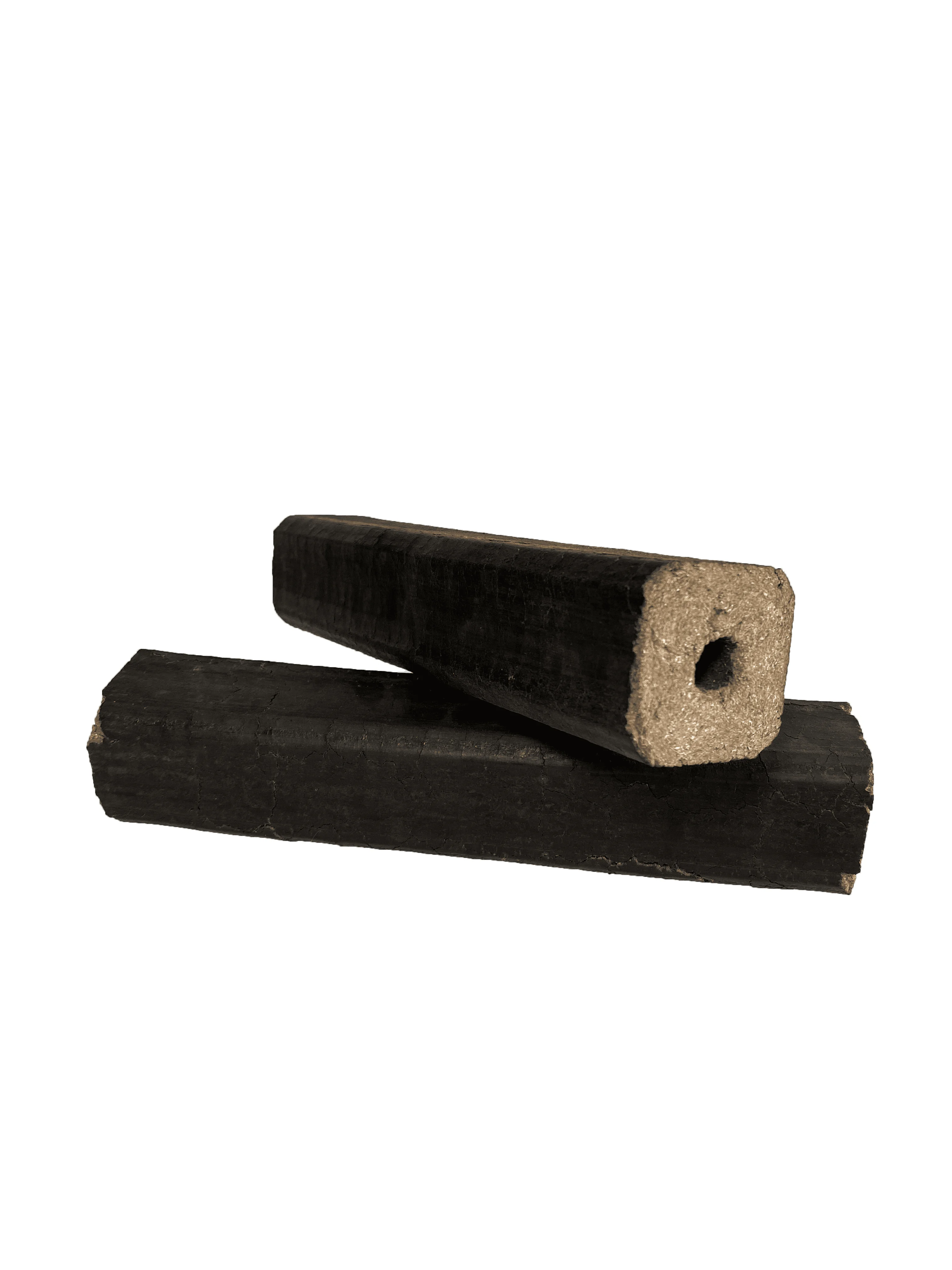 Брикетка из прессованных опилок для производства огнеупорных бревен и древесного угля