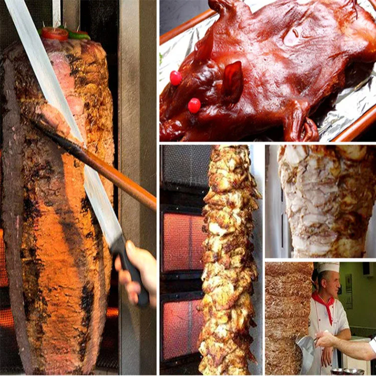 a shish skewer making maker commercial small doner price automatic kebab electric grill gas shawarma chicken machine for