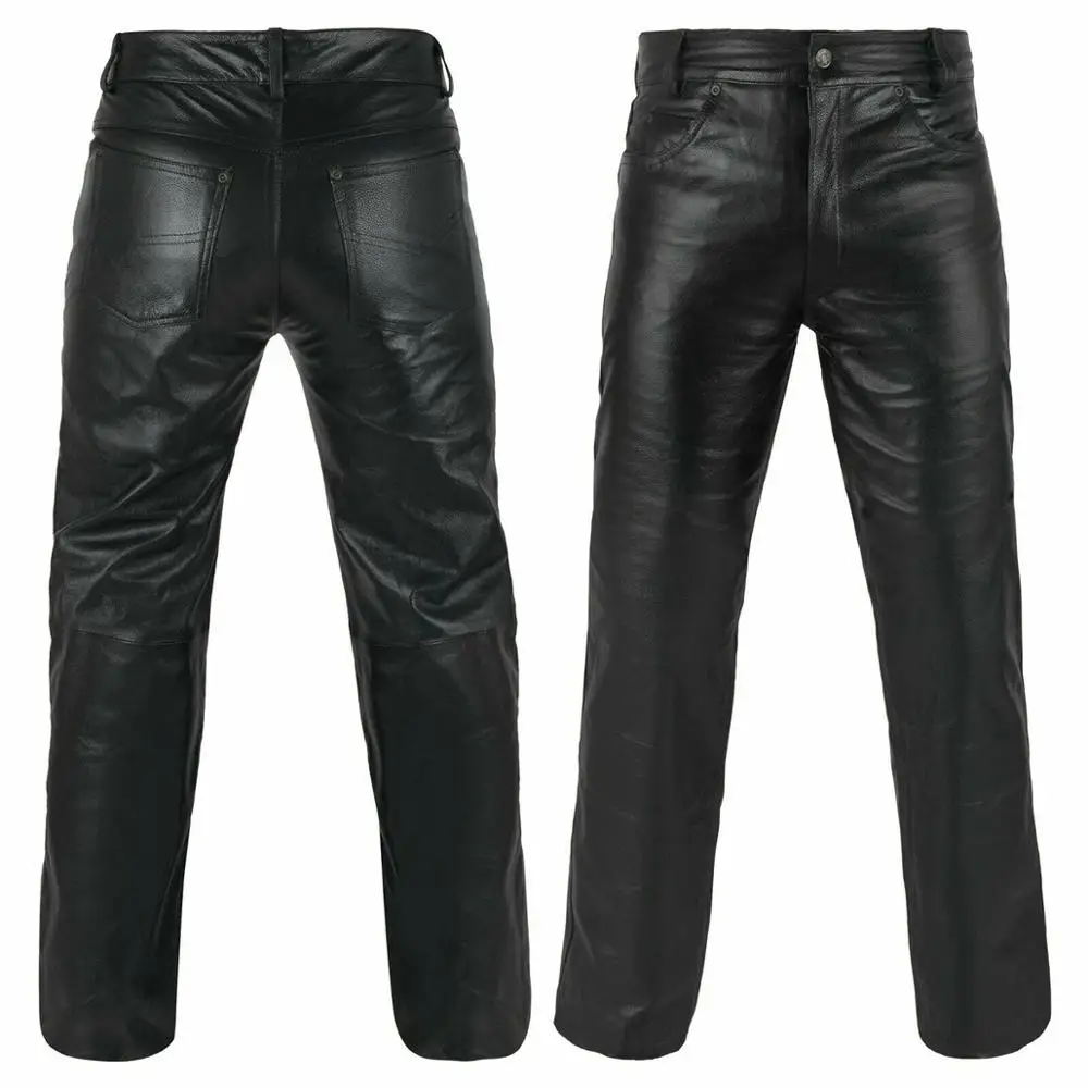 biker leather pants man/motorcycle leather pant/motorcycle pants
