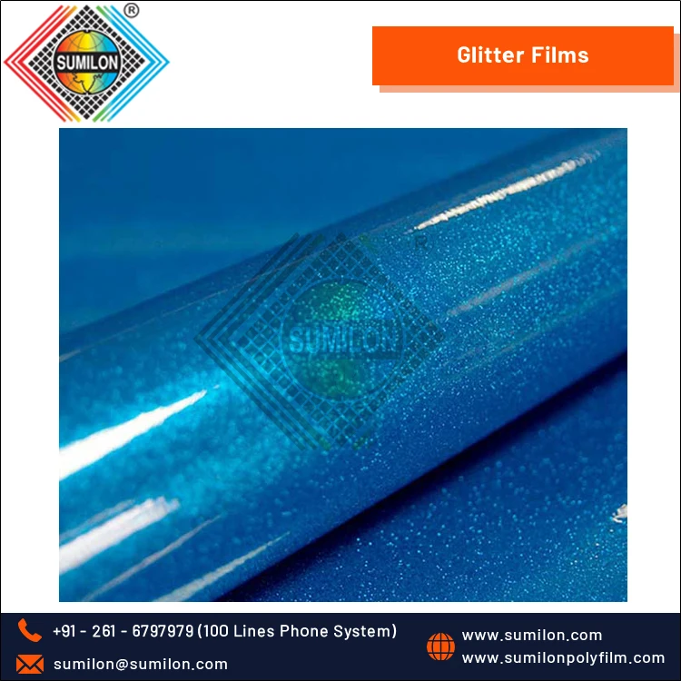 Manufacturer of Top Natch Quality Gift Packaging Glitter PET Polyester Films at Genuine Bulk Price