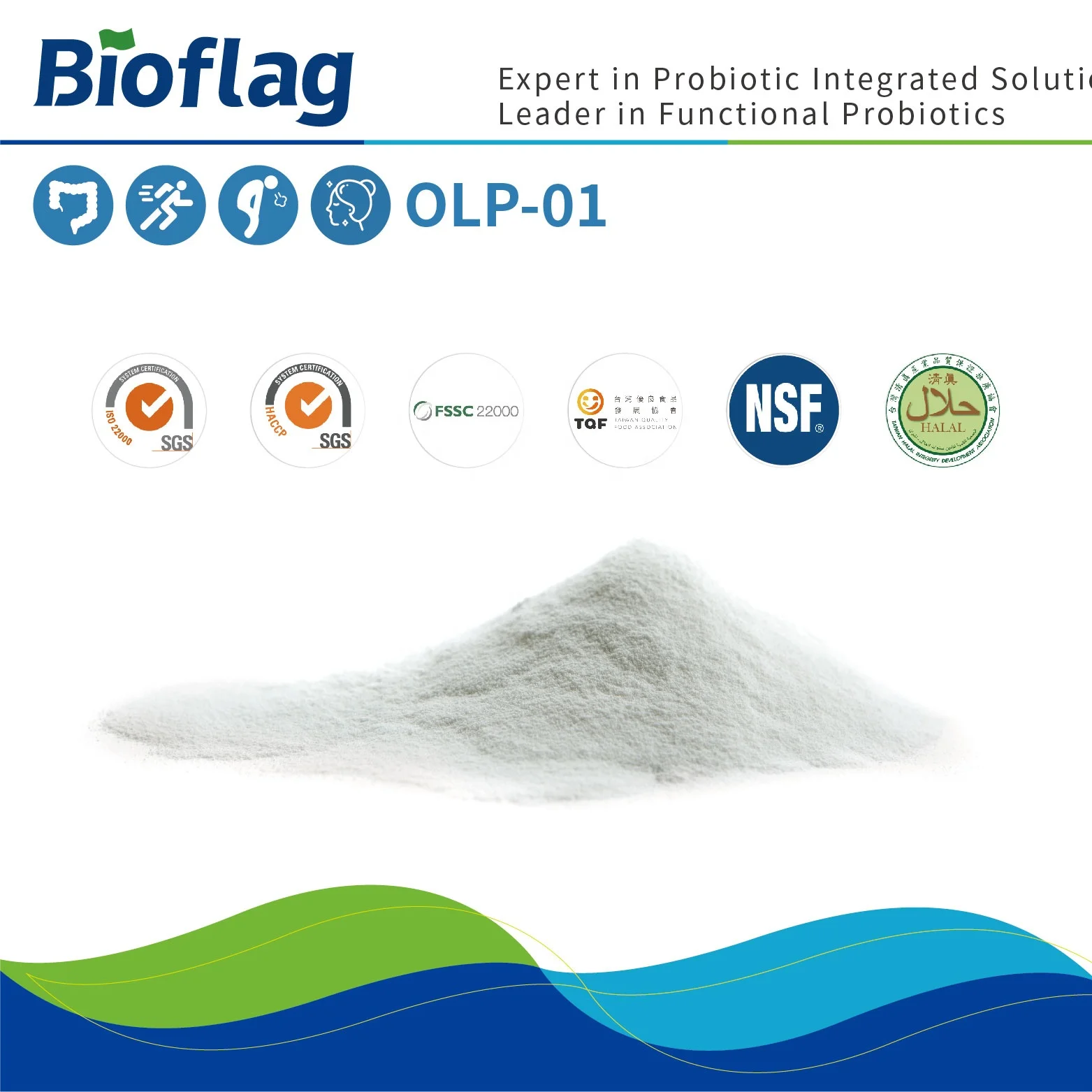 BCAA Probiotics Sport supplement Bifidobacterium longum ssp. longum OLP-1 delay muscle fatigue
