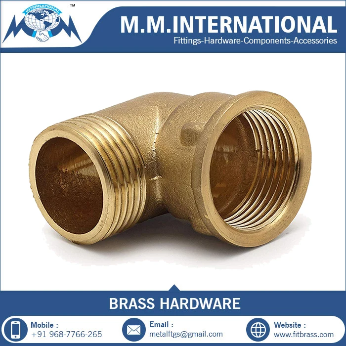 90 Degree Hose Elbow Brass Fitting Hose connector Barb Fitting 90 Degree Brass Elbow For PU PA PVC pipe