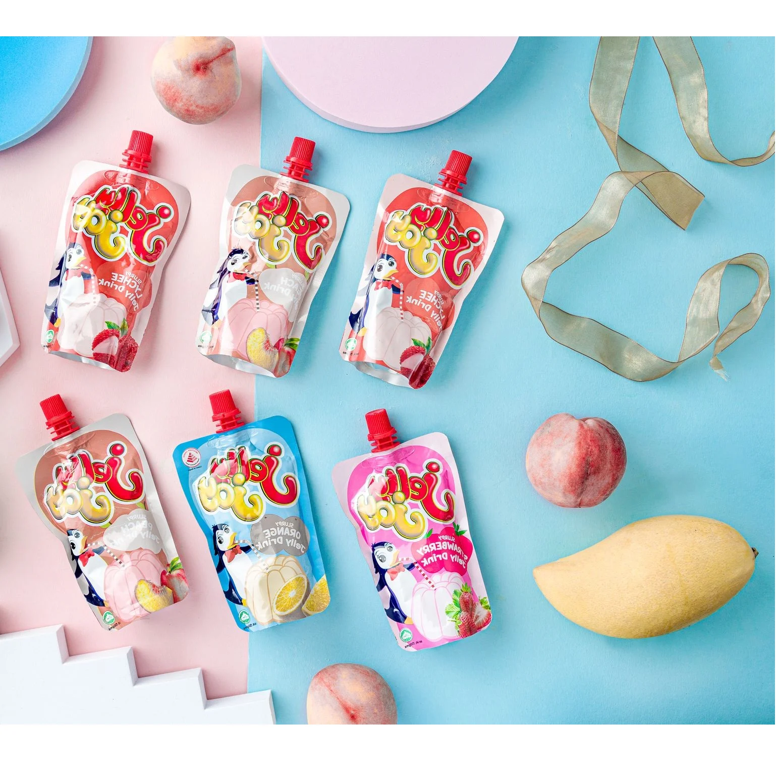Good Choice Fruity Dessert Drink Low-Carb Children Snack Pouch Bulk Jelly Joy Slurpy Jelly Juice 150gm x 30 Pouches