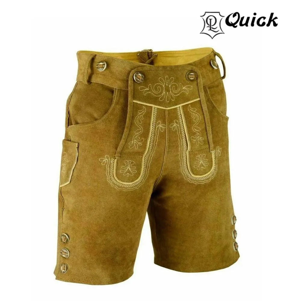 Trachten Mens German Bavarian Shorts Lederhosen Authentic Bundhosen Oktoberfest