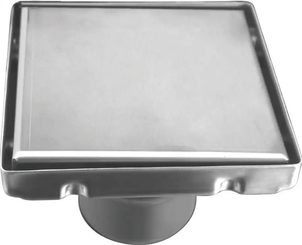 
Слив для ванной комнаты, слив для пола для ванной комнаты из нержавеющей стали, квадратный Слив для пола с вставкой для плитки, невидимая крышка с сетчатым фильтром, матовый 