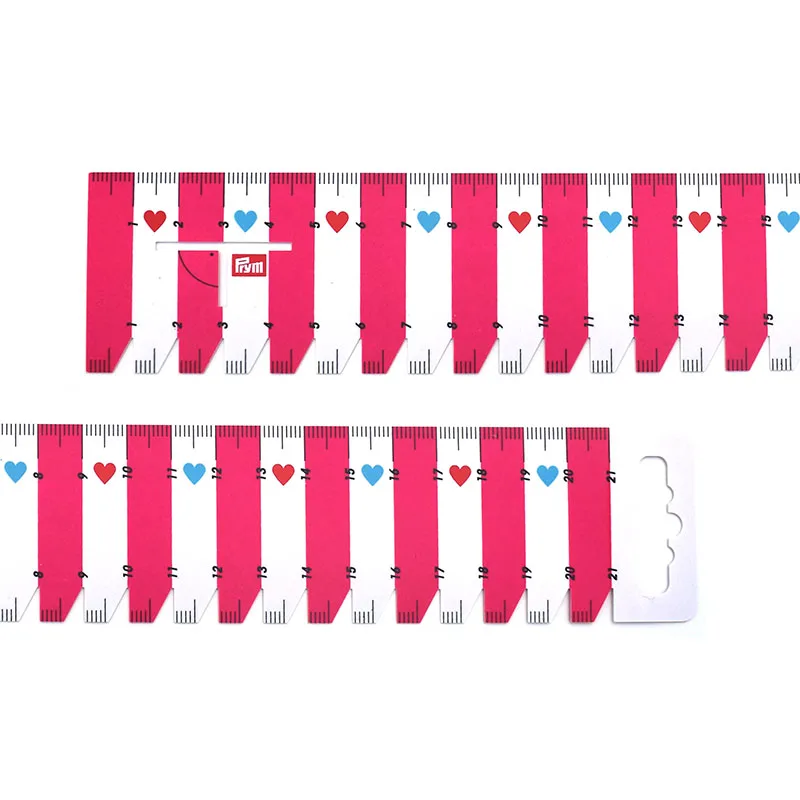 Prym 610737 Patchwork Measuring Tool Flexible Scale Ruler Quarter / Seam Ruler Plastic Hand Gauges