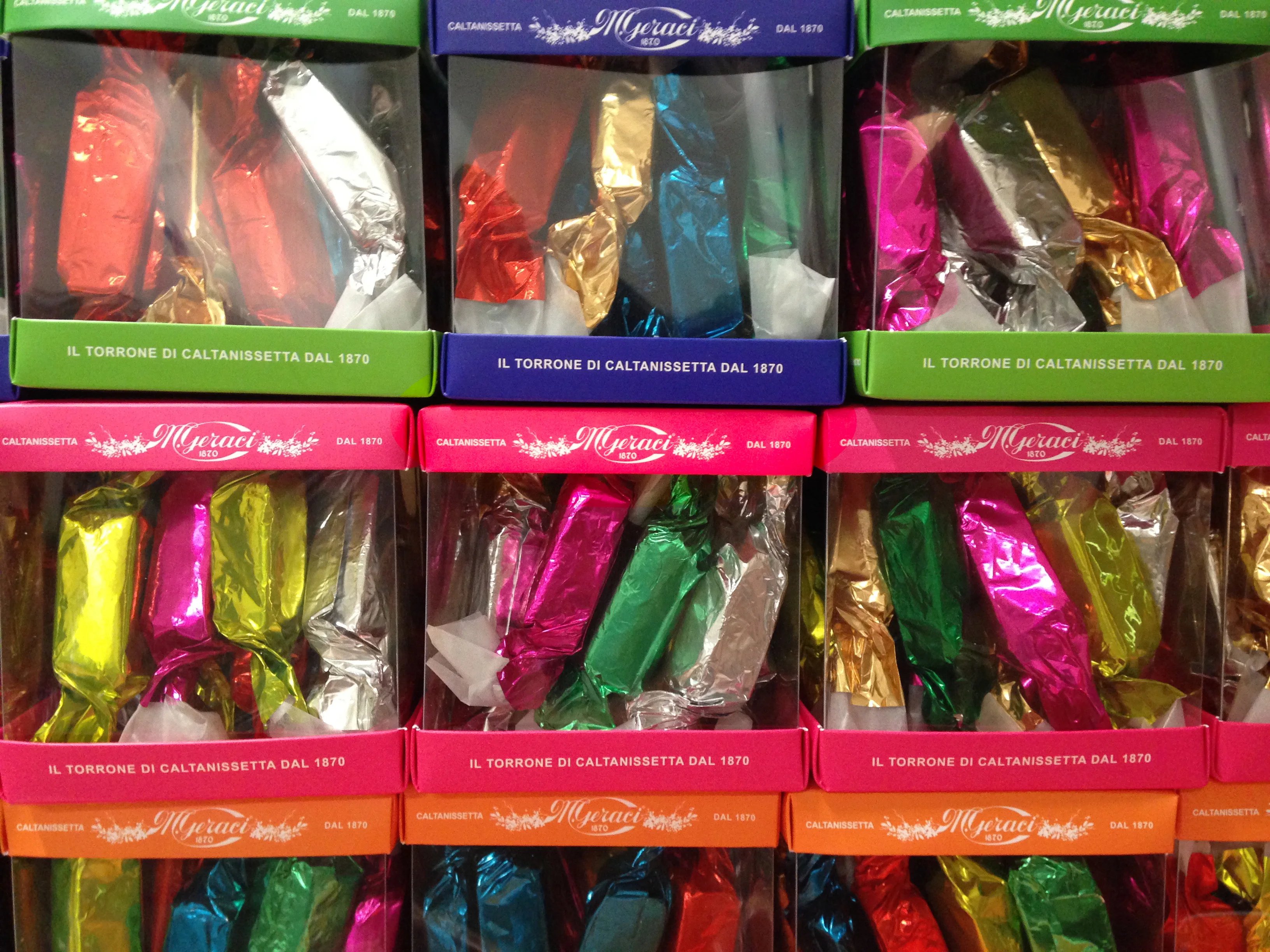 Italian Traditional Product Torroncini  Morbidi  Nougat - Almonds and honey based soft sweet chocolate covered 280gr