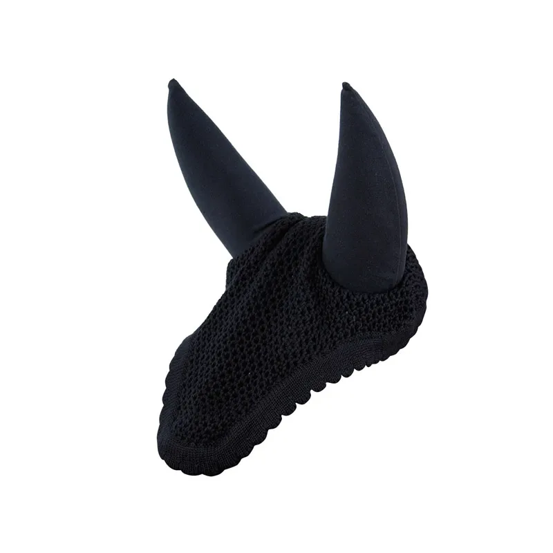
Black Fashion fine Product Safety equestrian fly veil ear bonnet 