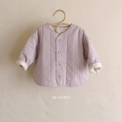DE MARVI Children Toddler Soft Cotton Quilted Jacket Boys Girls Spring Outwear Korean Fashion MADE IN KOREA