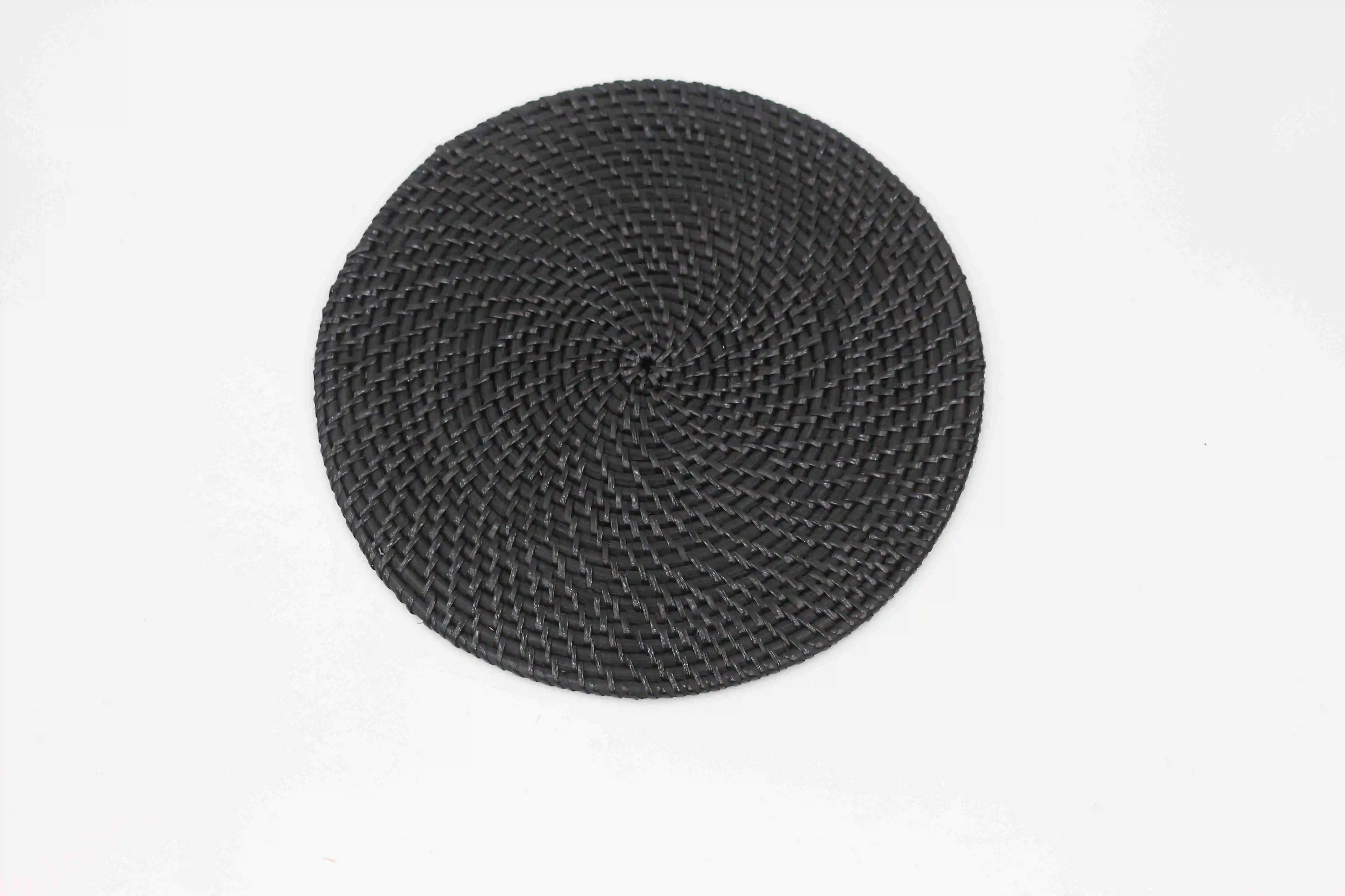 
Novelty round woven rattan placemat - handmade placemat 