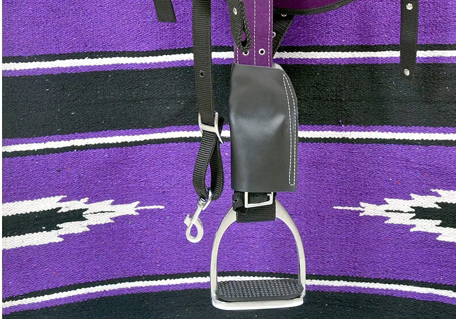 
Star International Synthetic Suede Australian Stock English Horse Saddle Tack 