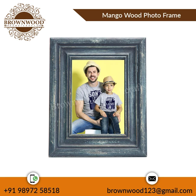 Manufacturer Color Solid Mango Wood Photo Picture Frame Wooden Picture Frame All Custom Size at Competitive Price Online Sellers