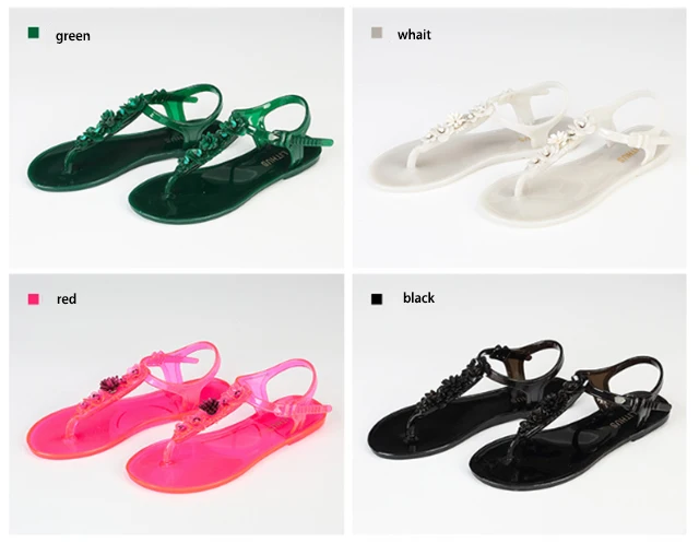 New Arrival Fancy T-strap Women Summer Beach Fashion Sandals Lady Shoes Flats