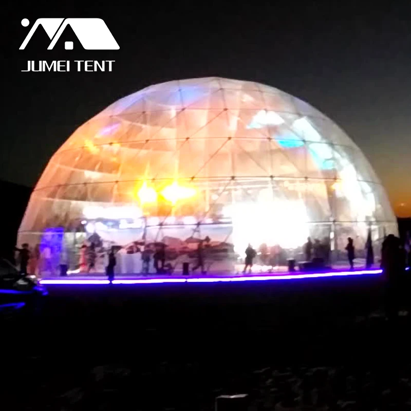 10m - 60M 360 Degree Projection Mapping Screen Cinema Geodesic Dome Tent for product launch events