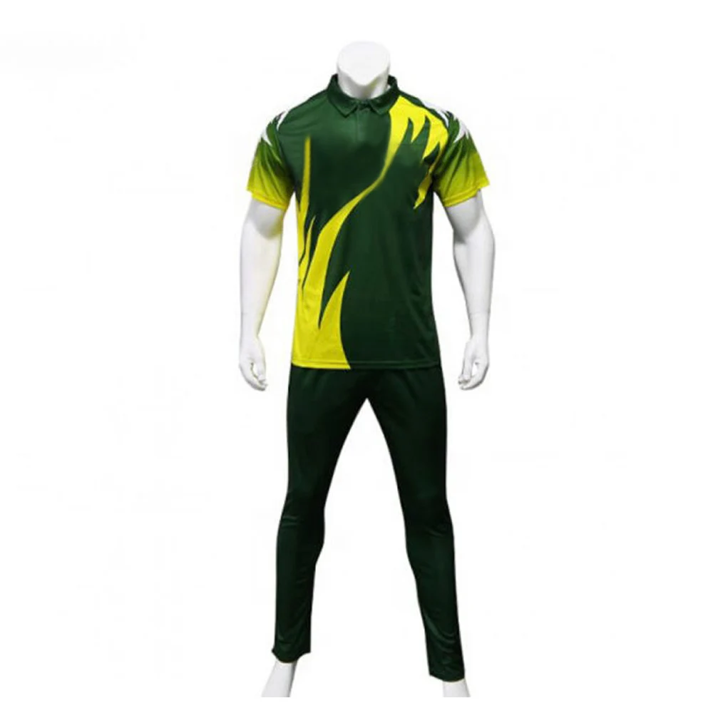 Полиэстер, индивидуальный логотип, Мужская печатная черная и желтая форма для крикета для оптового заказа, полиэстер, индивидуальный логотип для мужчин