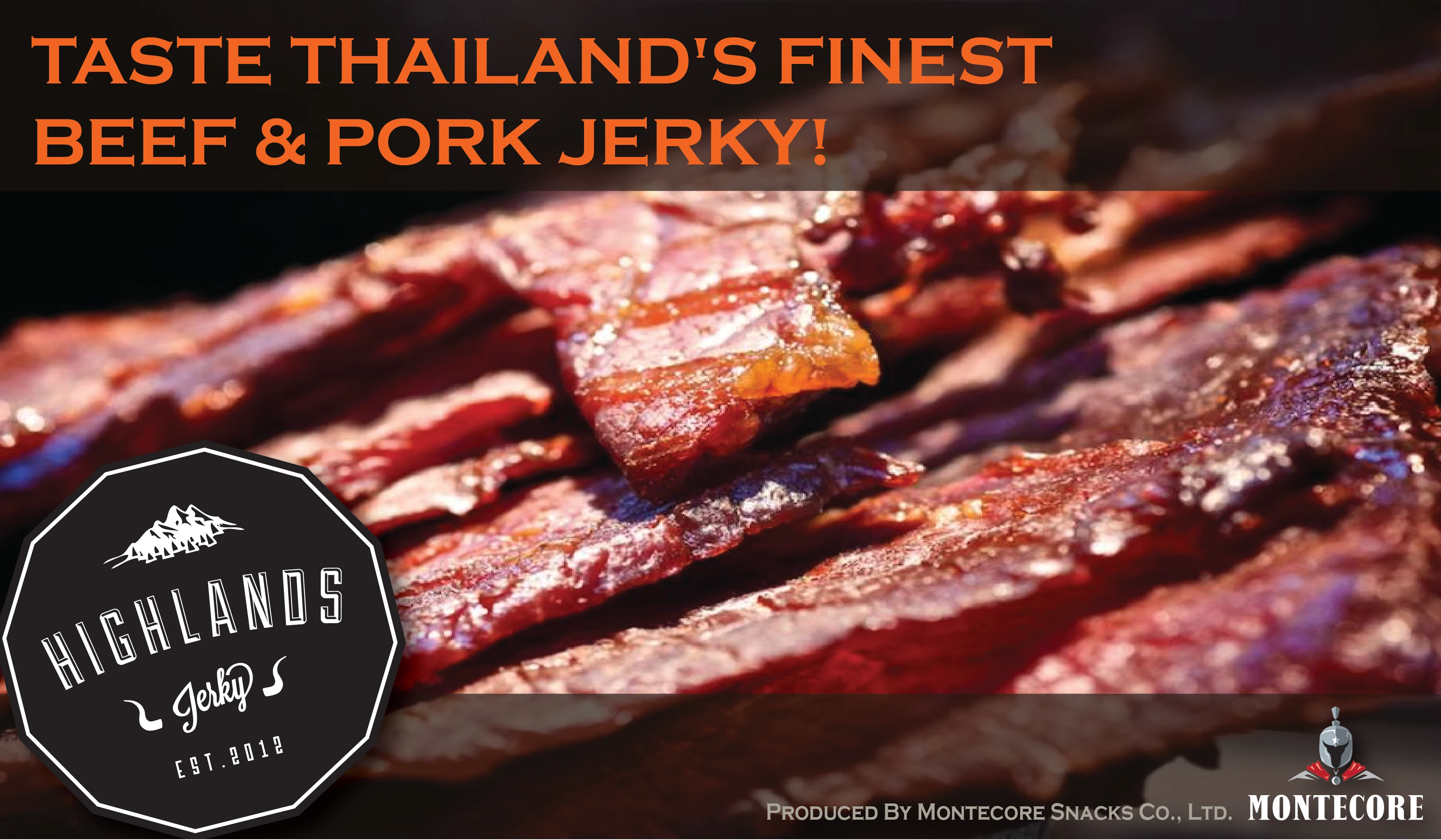 МЯСНЫЕ ЗАКУСКИ из говядины Jerky - Highland (готов к употреблению)