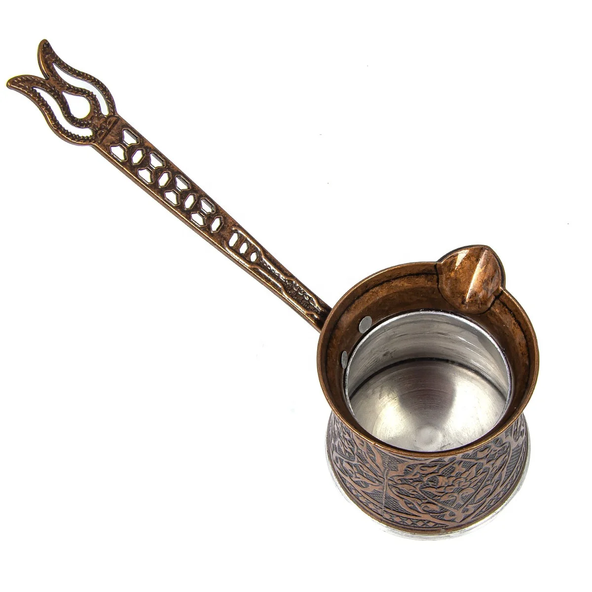 Rustic Traditional Turkish Coffee Pot Set of 3