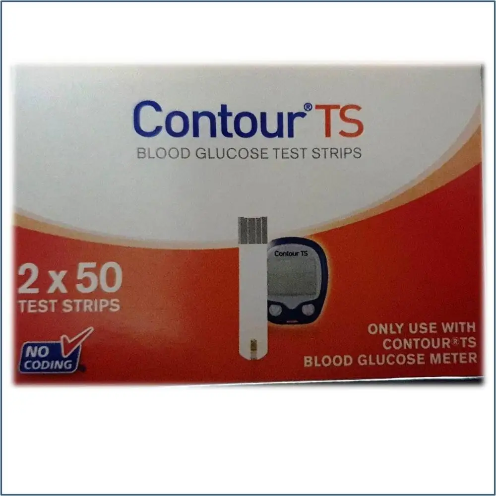 
Contour TS 100 Diabetic Glucose Test Strips (2X50) Pack 