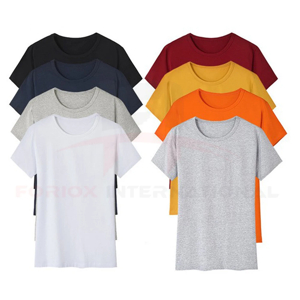 
High Quality Cotton Men Plain T Shirts Basic Tee Shirt V Shaped Neck/Muscle Fit 100% Cotton t shirts in bulk 