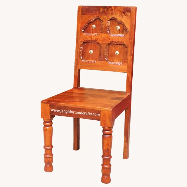 Carved Mango Wood European style Solid Wood Home Funiture Hotel Furniture Antique Dinning Room Wooden Dining Table Chairs India