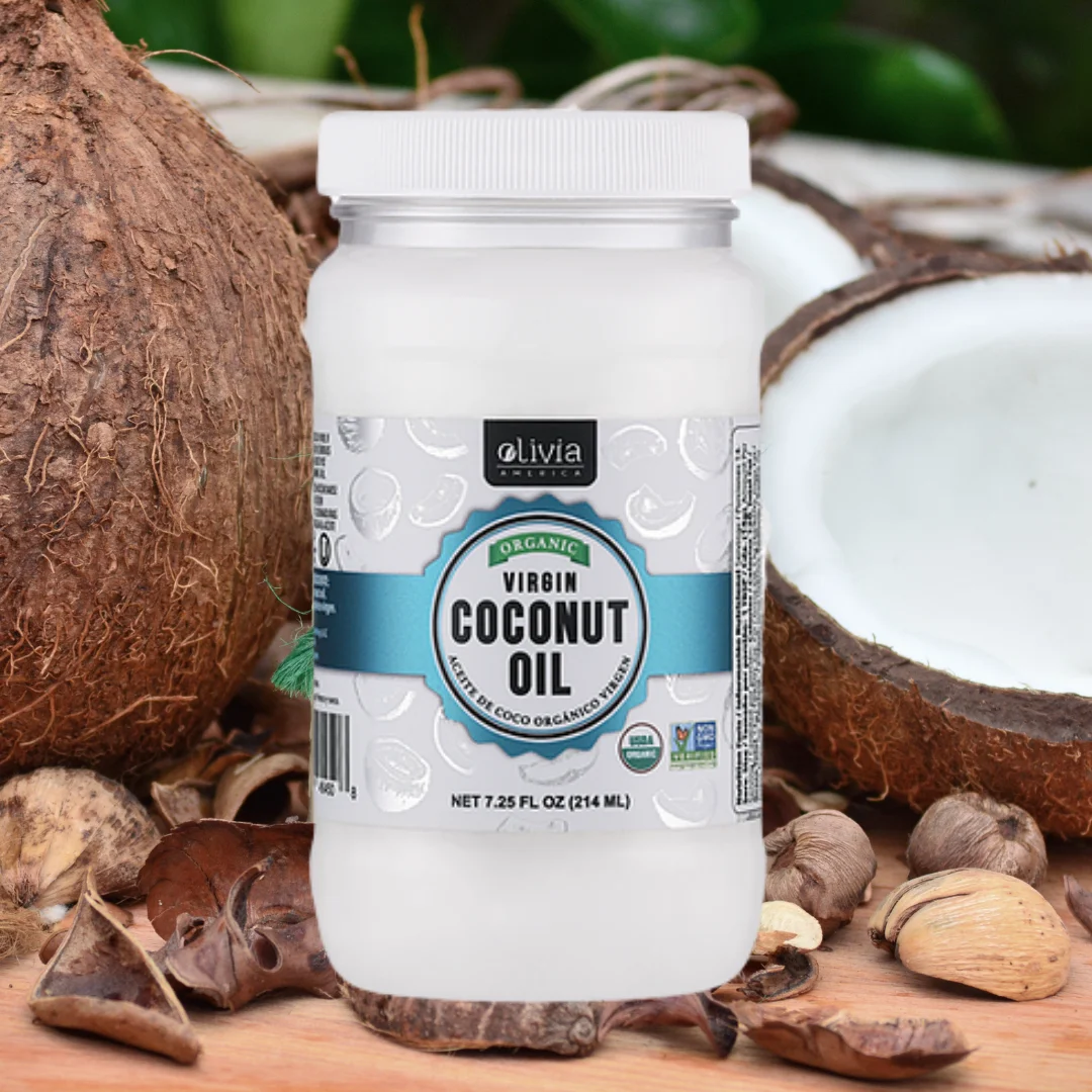 Organic Virgin Coconut Oil for Cooking Olivia America USDA Approved (Case Pack of 12)