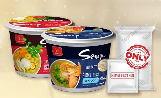 Здоровое питание суп высушенный мгновенный суп замороженное Птичье гнездо легко носить с собой красота здоровье