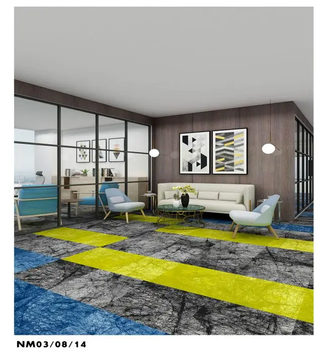 Carpet Tiles 50x50 Commercial Office Carpet Tile Modular PVC Backing Carpet Tiles for commercial office