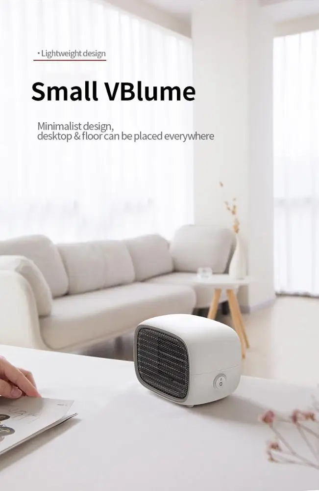 New Plug Safe Portable Lightweight Desktop Winter Mini Space Heater