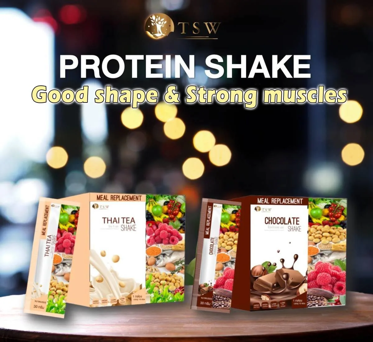 Protein Chocolate Shake Whey Protein High Quality Product Of Thailand Delicious Taste