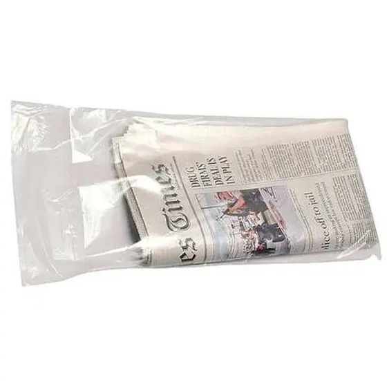 Biodegradable HDPE / LDPE Plastic Newspaper Bag With Cardboard Header