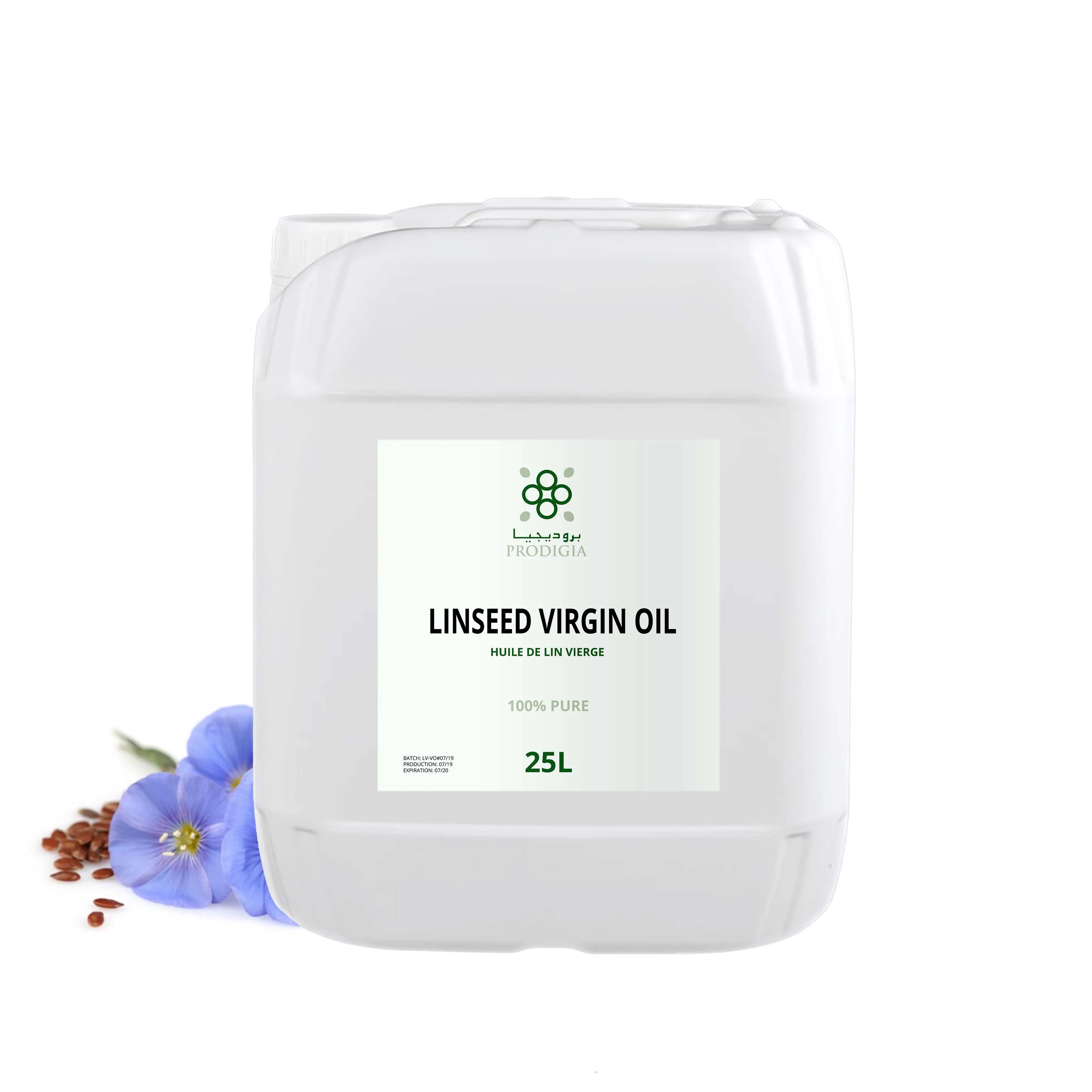 Wholesale 100% Natural Flaxseed Oil (Linseed Oil) Best Price 5L Drum - From Morocco