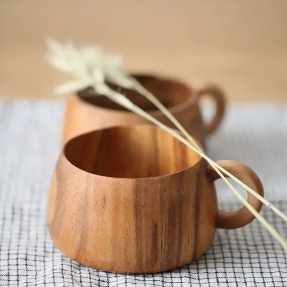 Рождественские деревянные чашки, деревянное стекло