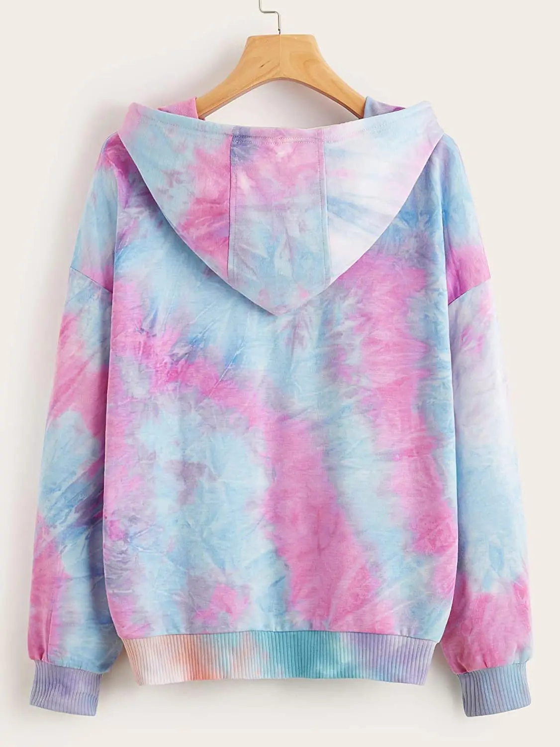 women drop shoulder hoodie tie dye stylish & cool women female hoodies custom made design logo