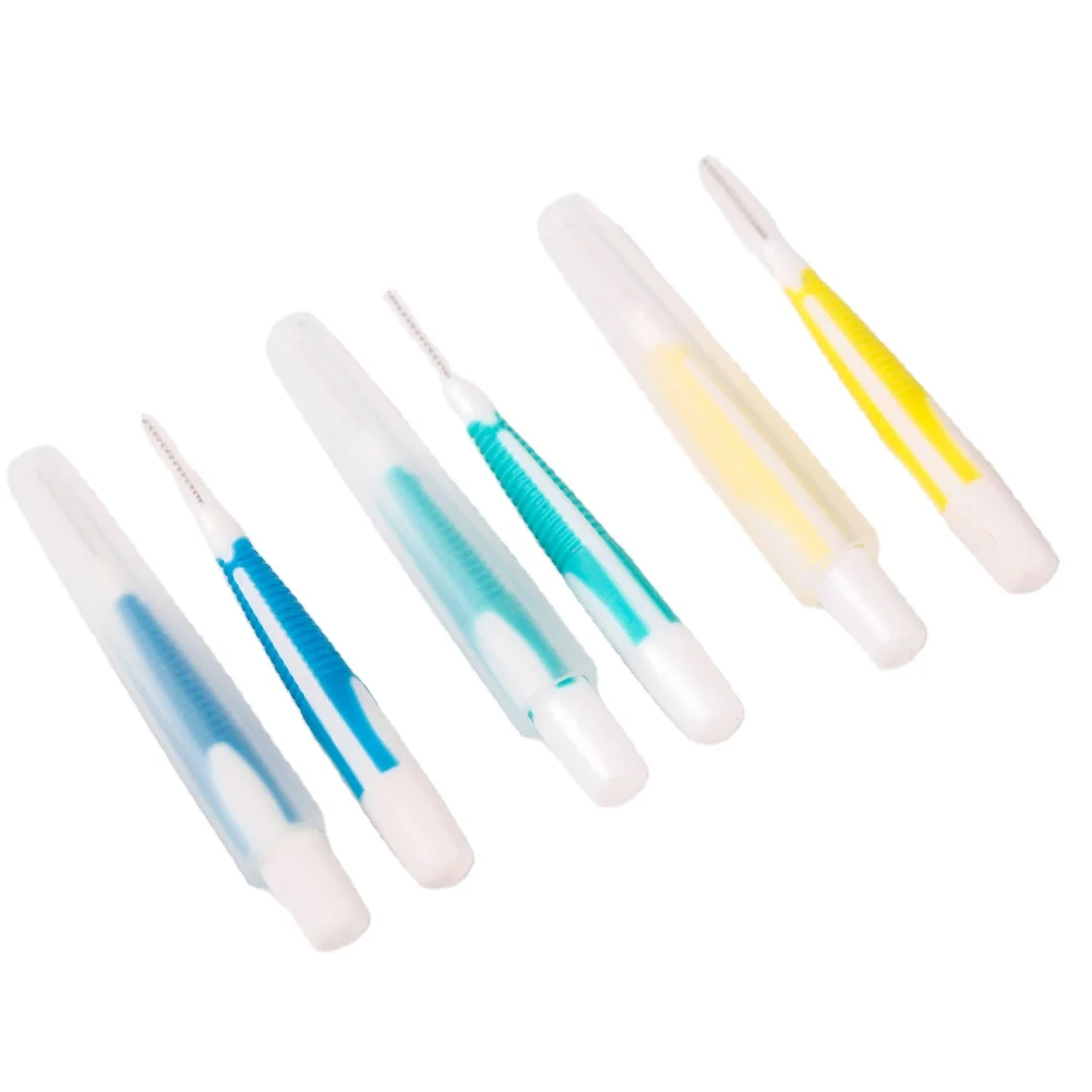 Private logo proximal interdental  stick dupont nylon Interdental brushes