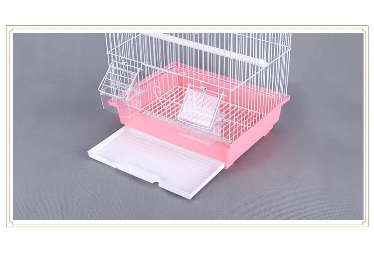 Factory Direct Wholesale Portable Large  Parrot Bird Cage Breeding Ornamental Stainless Steel Metal Chinchilla Parrot Bird Cage