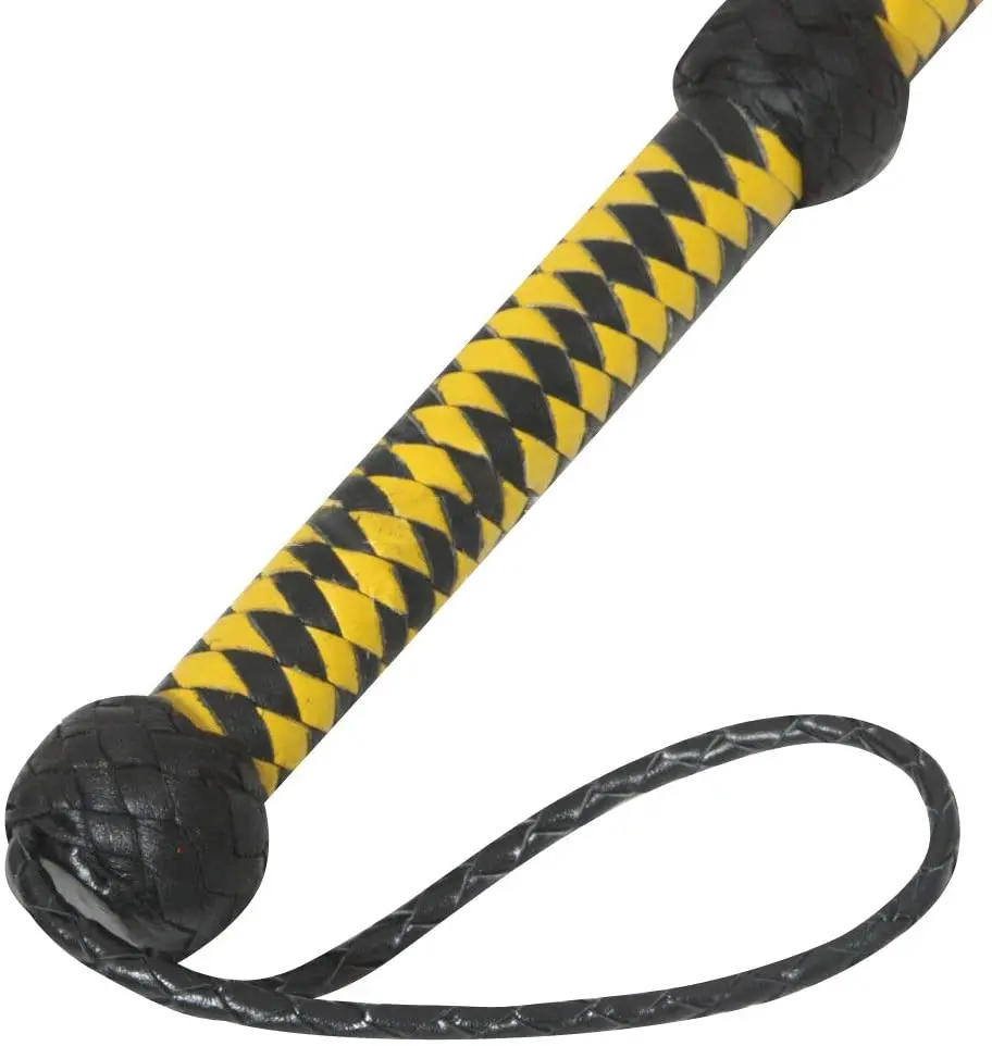 Durable Horse Riding Training Leather Whip Heavy Duty Fully Handmade Belly & Bolster Horse Whips by Standard International