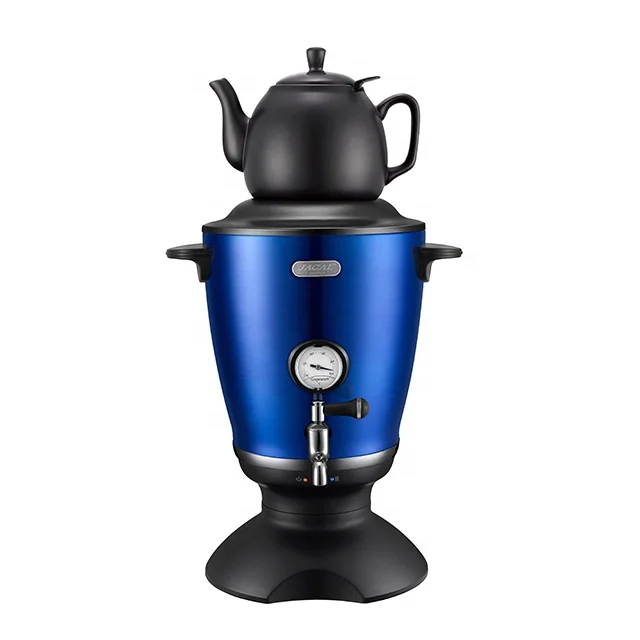 Electric Russian Tea Maker Samovar with decal and temperature display