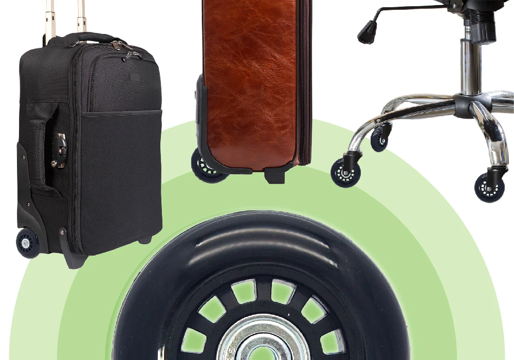 Plastic Material suitcase wheel replacements