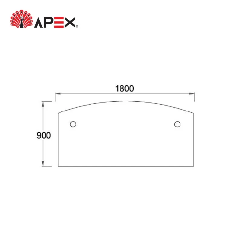 2022 New Design Furniture Modern Curve Executive Office Desk Workstation Computer Table with Modesty Panel for Workspace Area