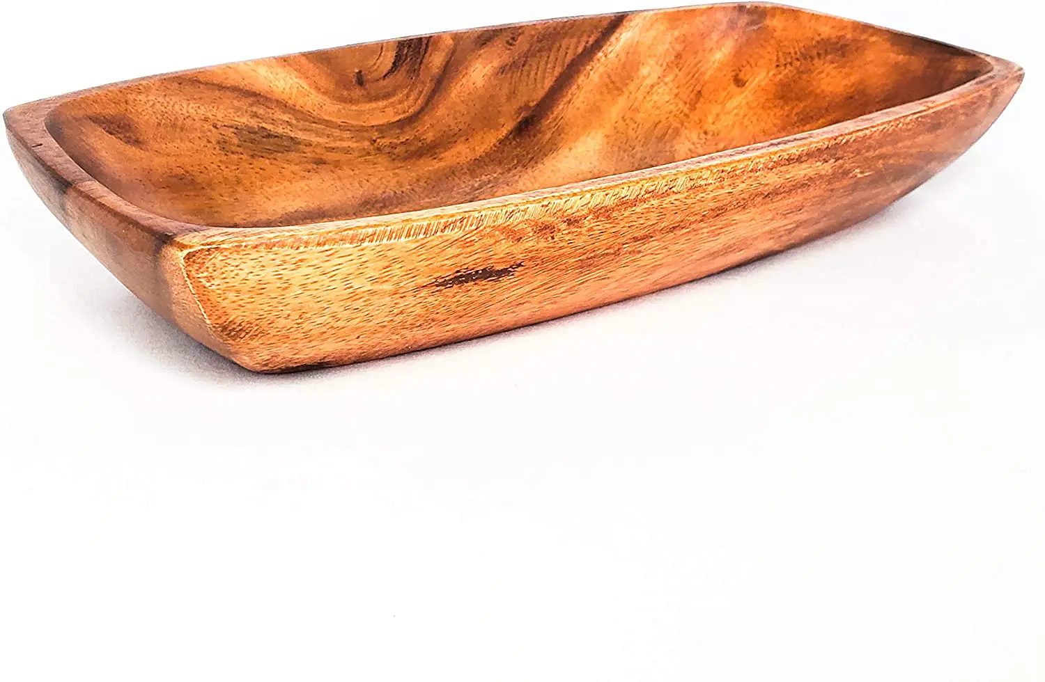 Modern Acacia Wood PET Food Bowl Set Safe-Large Multipurpose Use Salad Bread Pasta Noodles Dessert Wedding Party Mixing Box