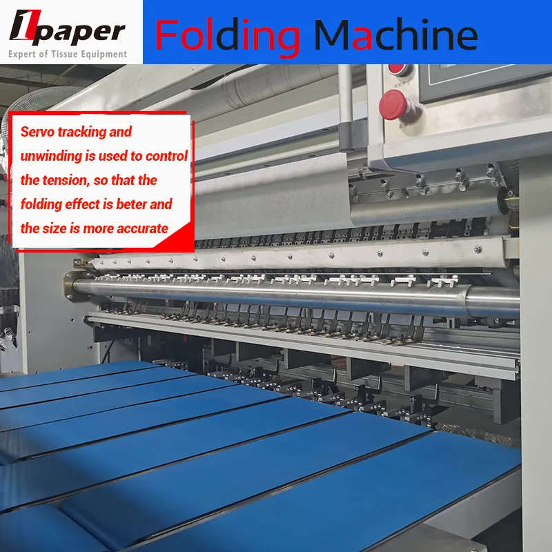 V Folding Facial Tissue Making V Folder Machine Drawn Facial Tissue Folding Machine
