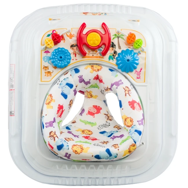 Best Model Folding Walker with Iron Frame Educational Activity Table & Trendy Walk Stopper Plastic Toy Carrier for Toddlers