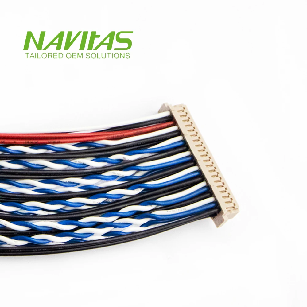 OEM Hirose DF13-40DS-1.25C 40pin DF14 LVDS/TTL интерфейсный провод обжимной терминал на заказ кабель в сборе