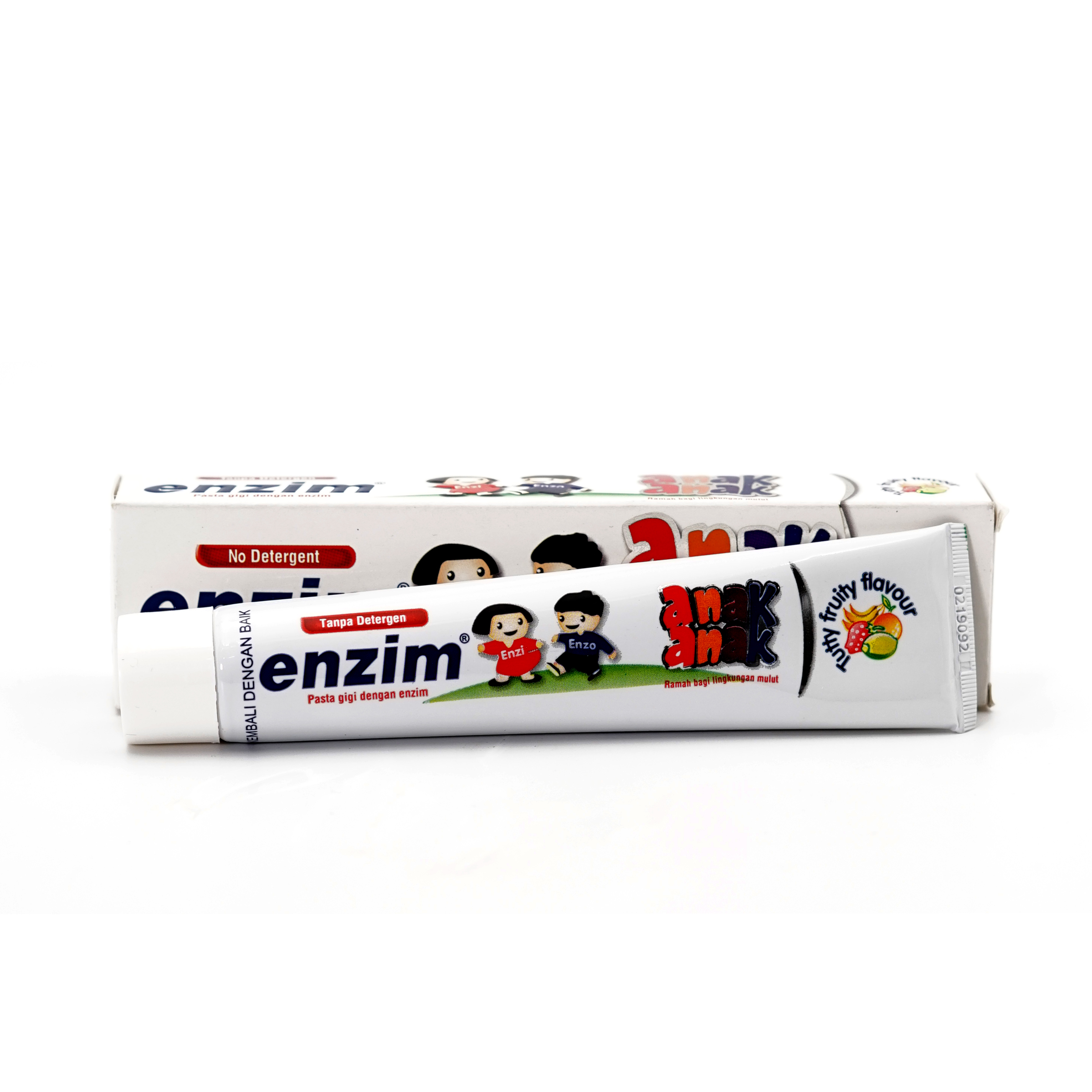 
Enzim Kids toothpaste Tutty Fruity with xylitol help restore the anti-bacterial qualities in damaged saliva, no detergent 