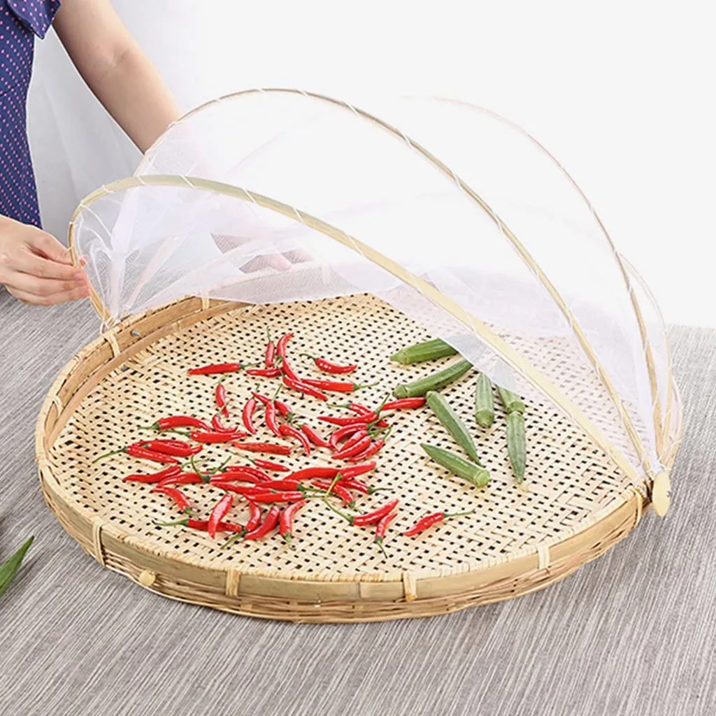 
NATURAL BAMBOO HANDWOVEN FOOD SERVING BASKET MADE IN VIET NAM, BEST PRICE 2021 